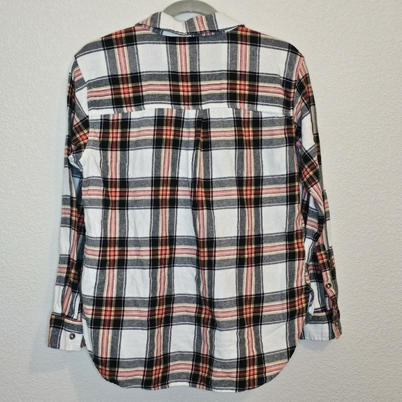 SO womens sz small long sleeve plaid button-up  100% cotton shirt - Picture 8 of 8
